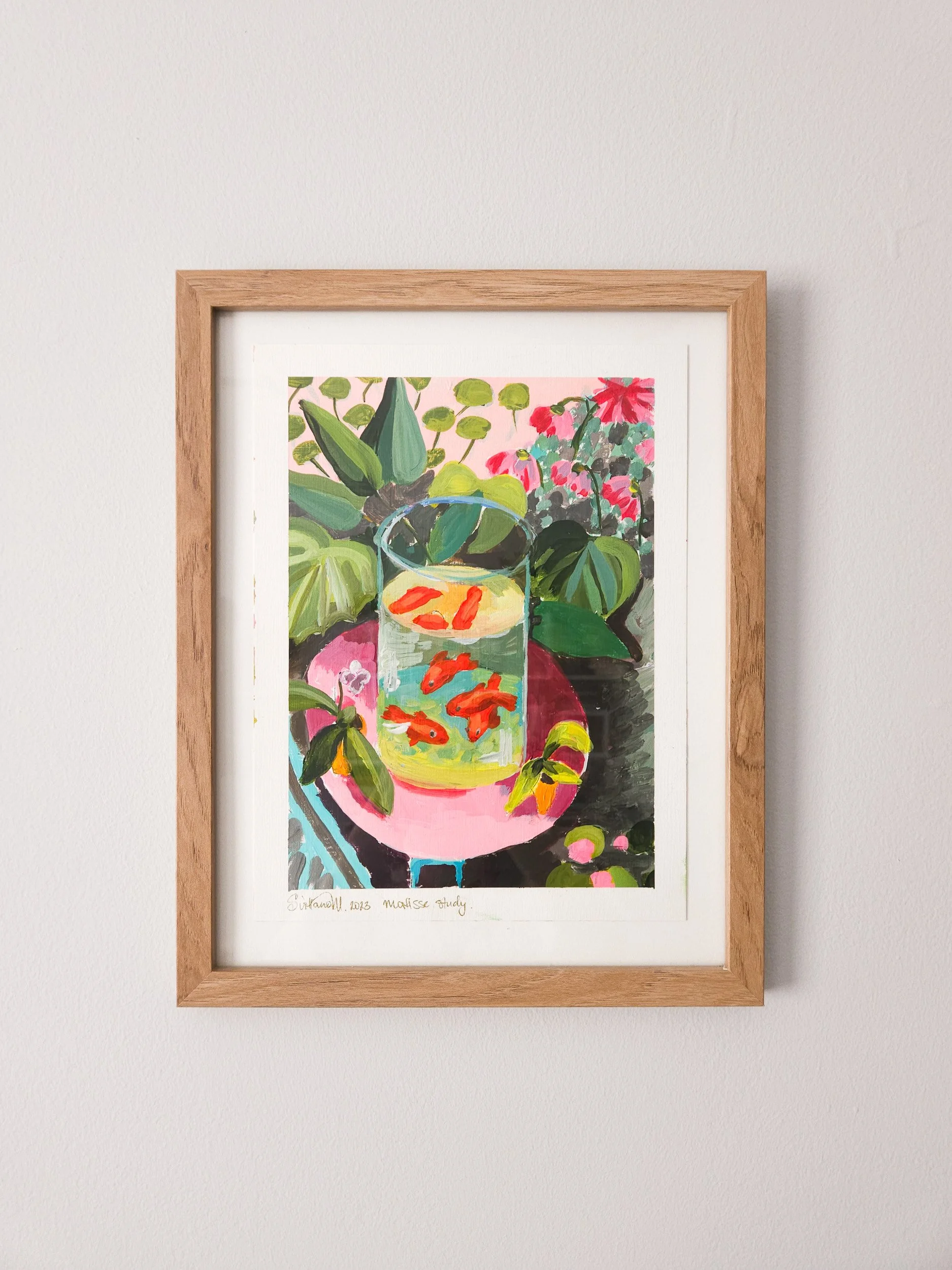 Matisse Goldfish Study Painting — Svitlana M. Fine Art